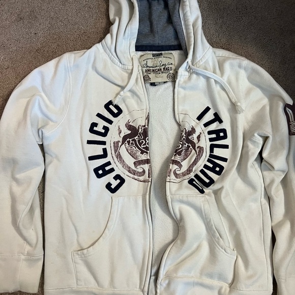 American Rag Italiano white zip up - Picture 2 of 5